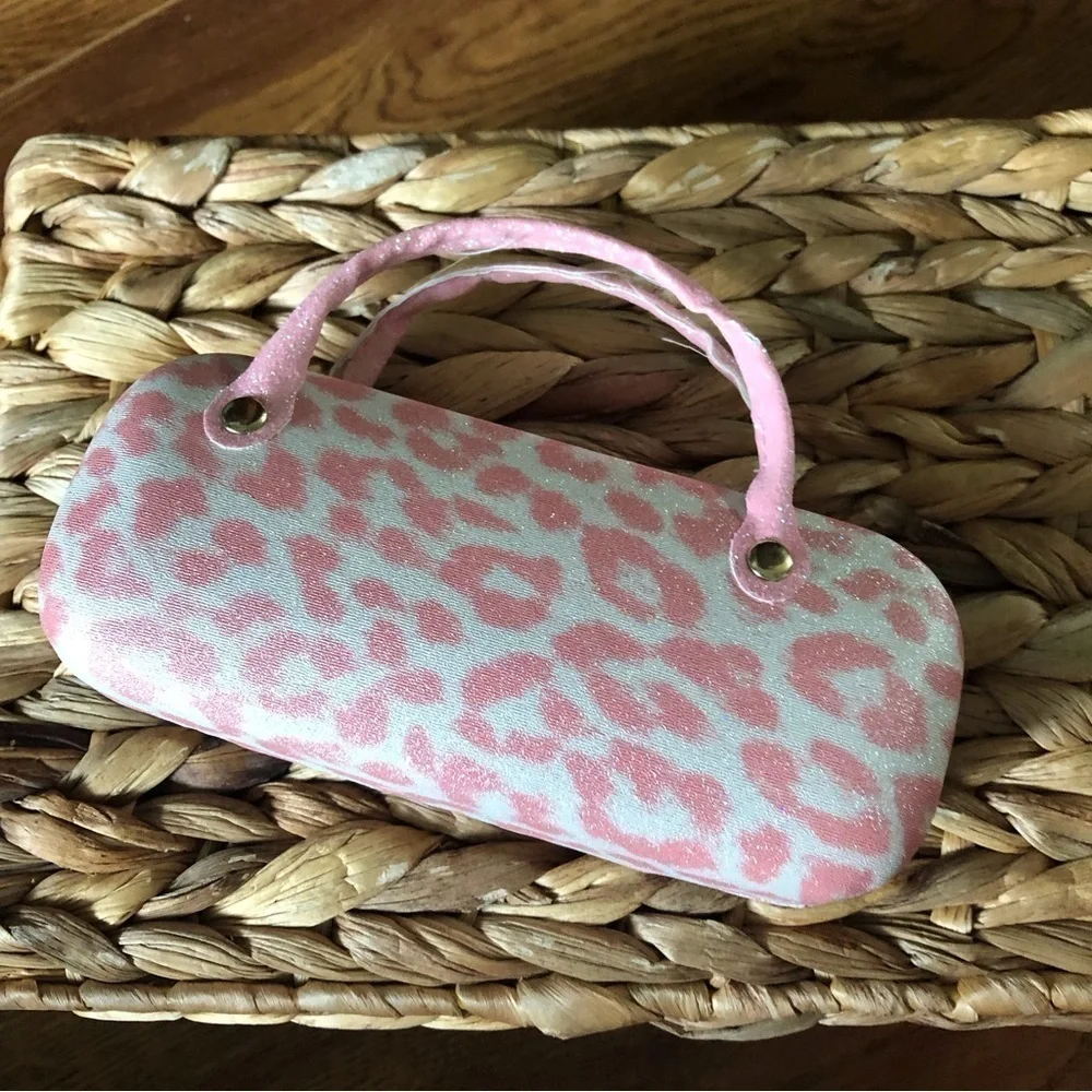 Kitty pink sunglass case or hard shell purse